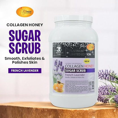 SPA REDI - Collagen Sugar French Lavender Sugar Body Scrub (4 Gallon/Case)