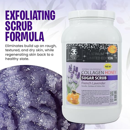 SPA REDI - Collagen Sugar French Lavender Sugar Body Scrub (4 Gallon/Case)