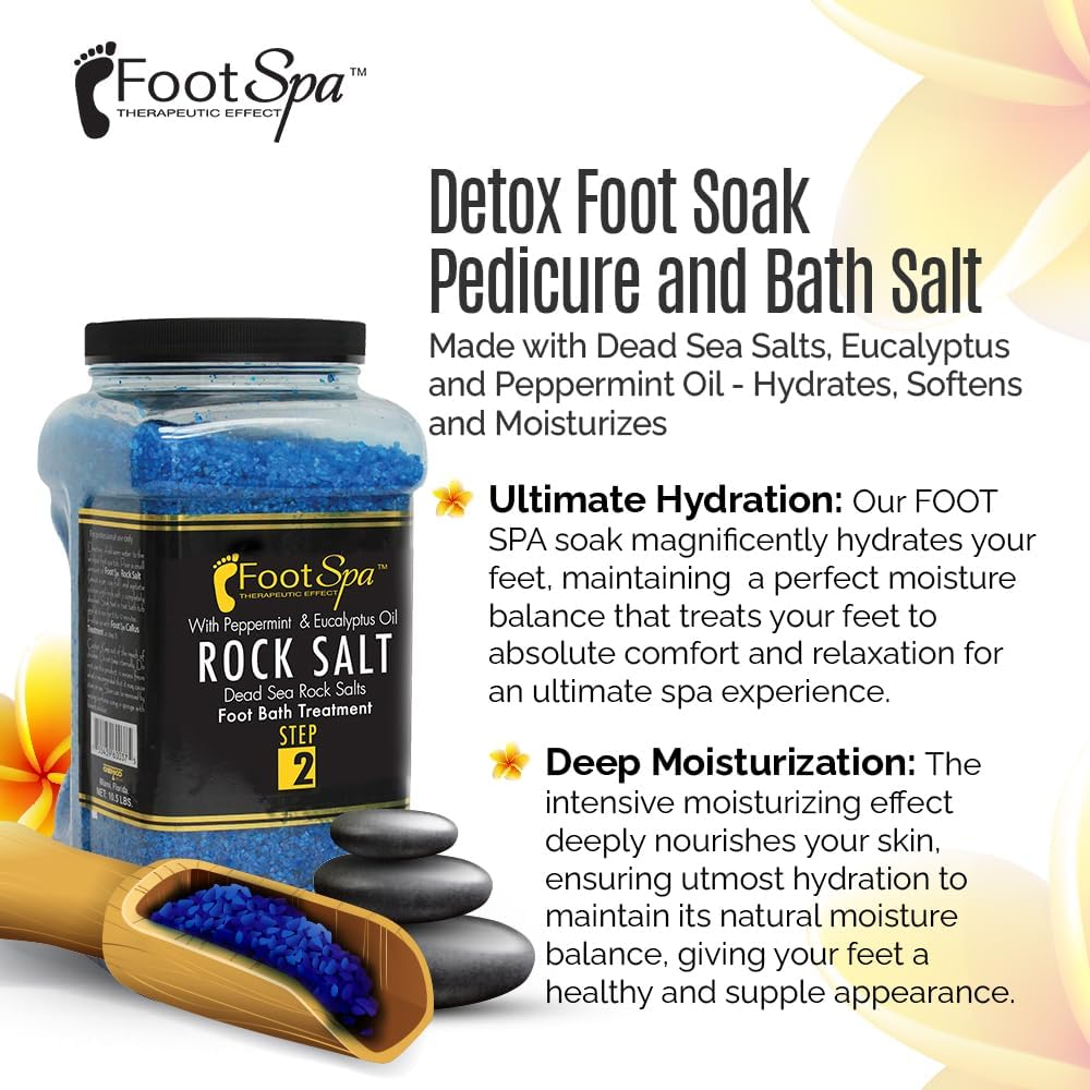Foot Spa Step 2 - Pedicure Rock Salt (Gallon)
