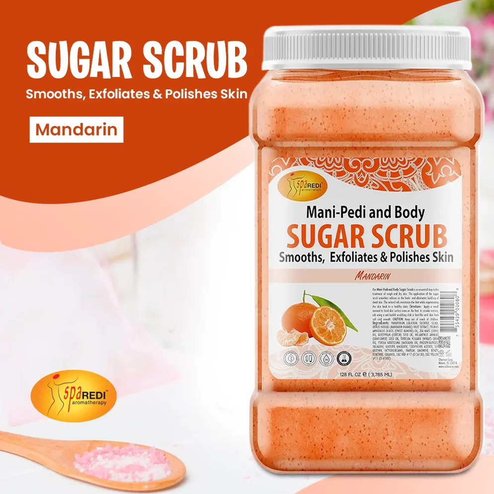 SPA REDI - Mandarin Sugar Scrub Glow (128oz)