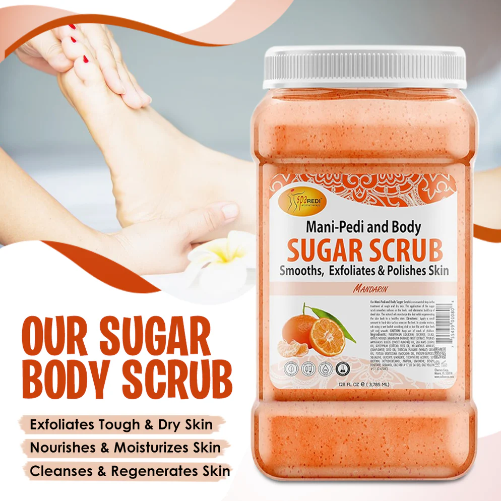 SPA REDI - Mandarin Sugar Scrub Glow (128oz)