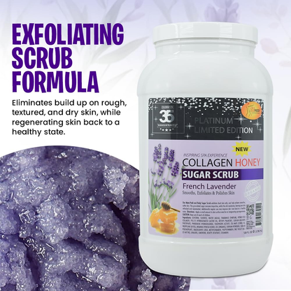 SPA REDI - French Lavender Collagen Honey Sugar Scrub Glow (Gallon)