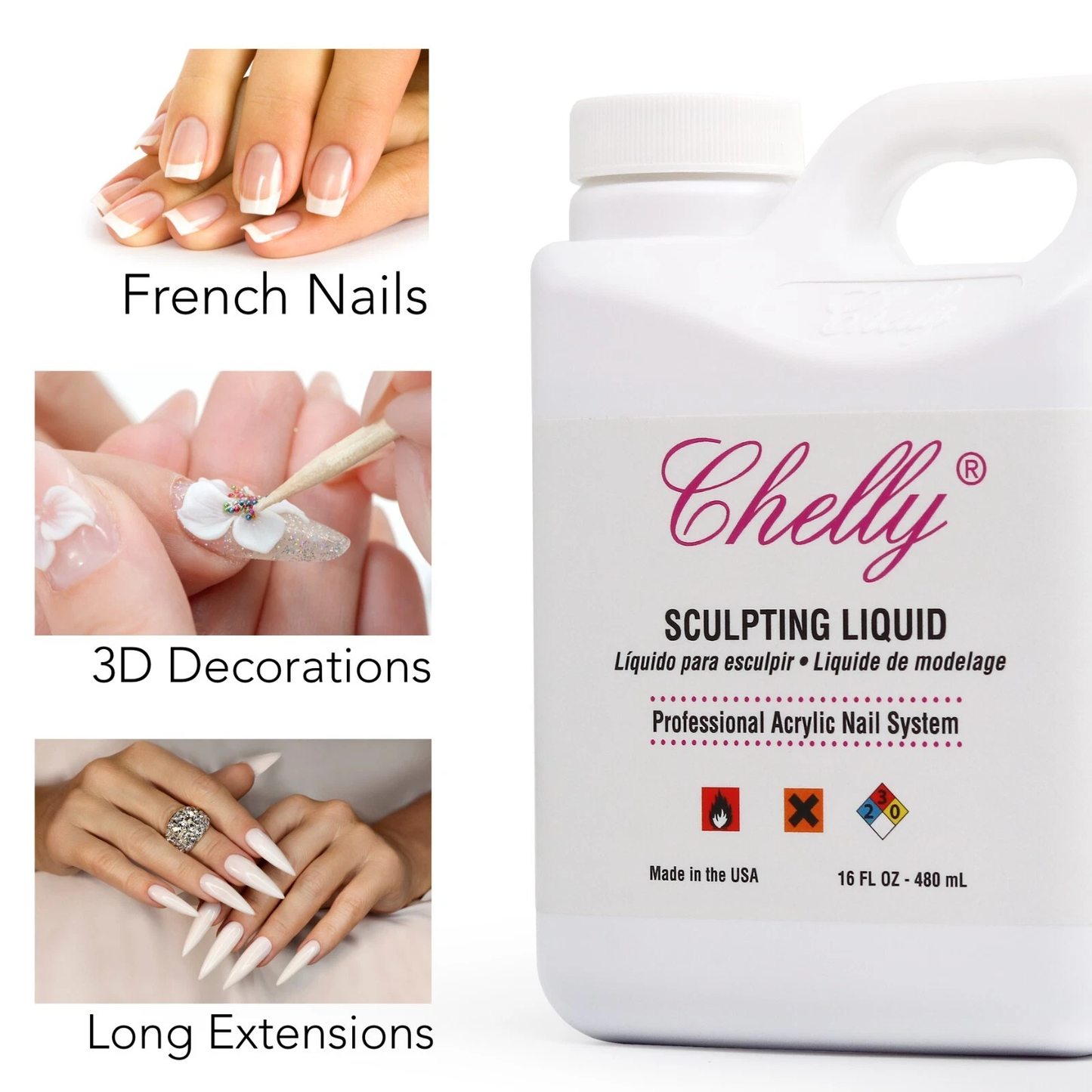 Chelly Sculpting Liquid Monomer (16oz)