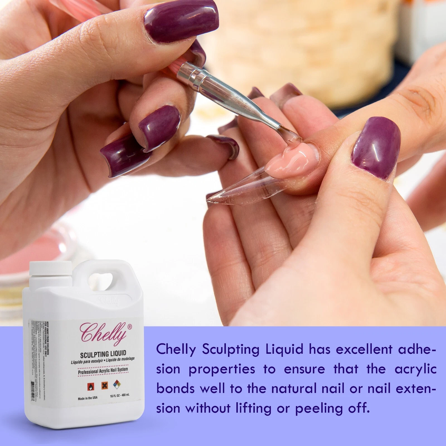 Chelly Sculpting Liquid Monomer (16oz)