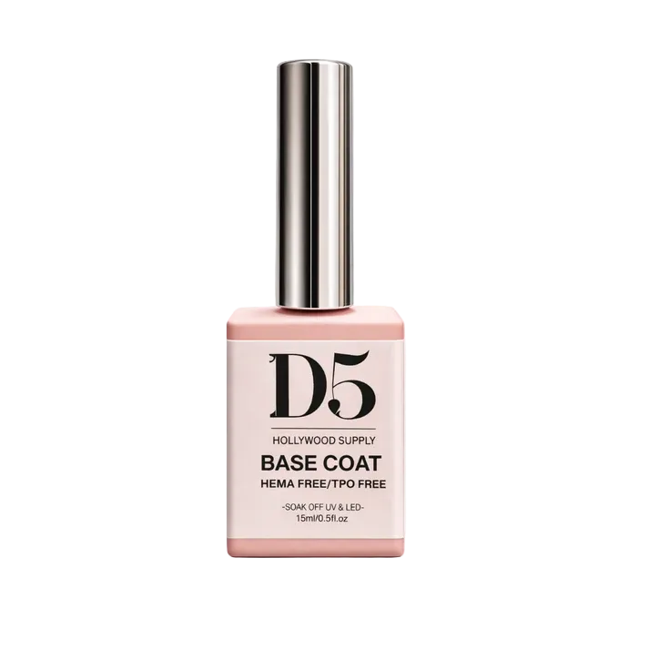 D5 Professional Gel BASE COAT (New) - Hema Free/TPO Free - STEP 1