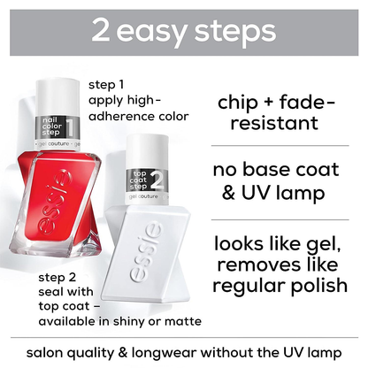ESSIE Couture Gel-Like Shiny Top coat (0.46oz)