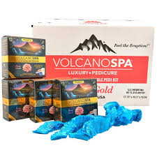LA PALM VOLCANOSPA CBD+ Pedicure Kit 6 Steps (36pcs/Case + 36pcs of Liners)