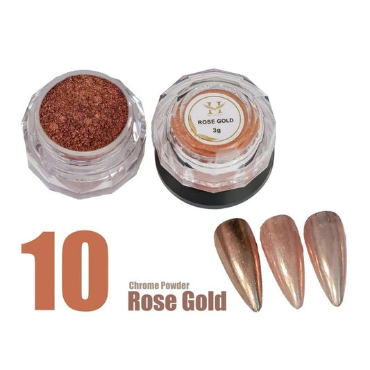 10 Rose Gold Chrome
