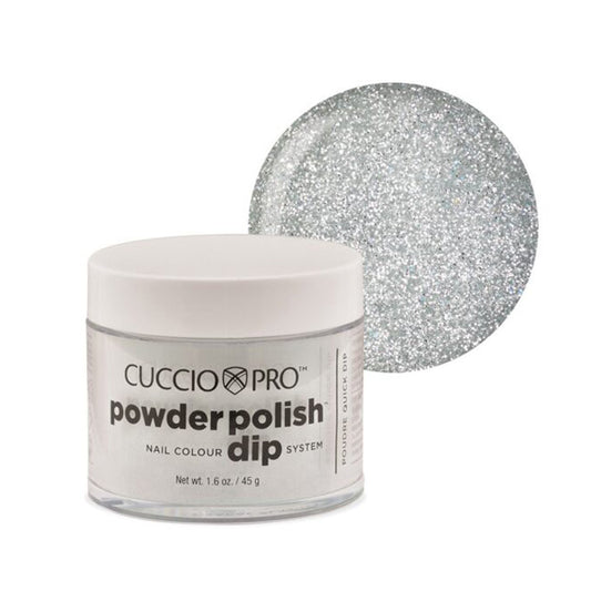 Cuccio Pro Dipping Powder #5561 Platinum Silver Glitter