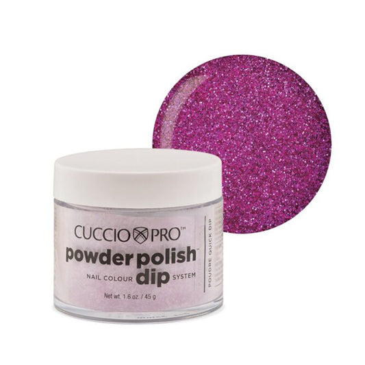 Cuccio Pro Dipping Powder #5564 Fuchsia Pink Glitter