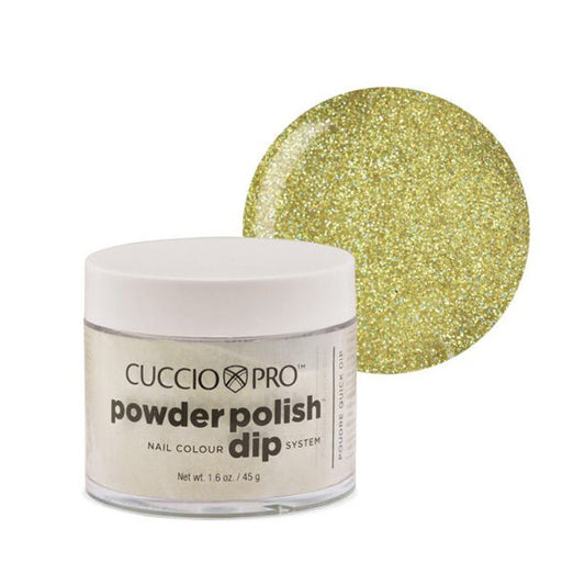 Cuccio Pro Dipping Powder #5565 Gold with Rainbow Mica